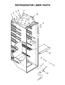 Refrigerator Liner Parts parts for Kenmore Refrigerator 106.51783413 (10651783413, 106 51783413) from AppliancePartsPros.com