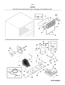 System parts for Kenmore Refrigerator 253.60505619 (25360505619, 253 60505619) from AppliancePartsPros.com