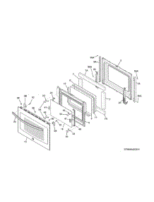 Door parts for Kenmore Range 790.42523313 (79042523313, 790 42523313) from AppliancePartsPros.com