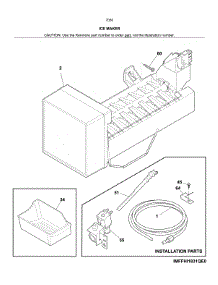 Ice Maker parts for Kenmore Refrigerator 253.70502618 (25370502618, 253 70502618) from AppliancePartsPros.com