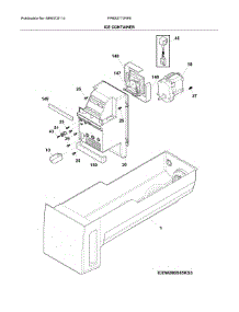 Ice Container parts for Frigidaire Refrigerator FPBS2777RFE from AppliancePartsPros.com