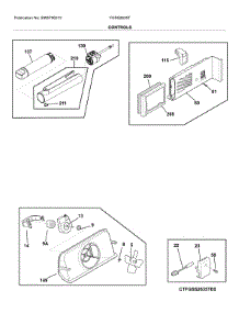 Controls parts for Frigidaire Refrigerator FGSS2635TF0 from AppliancePartsPros.com
