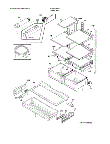 Shelves parts for Frigidaire Refrigerator FGHB2868TP0 from AppliancePartsPros.com