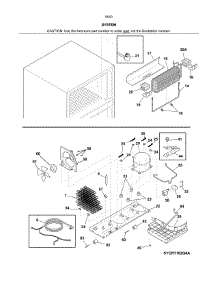 System parts for Kenmore Refrigerator 253.60402612 (25360402612, 253 60402612) from AppliancePartsPros.com