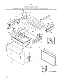 Freezer Door parts for Kenmore Refrigerator 253.7034941G (2537034941G, 253 7034941G) from AppliancePartsPros.com