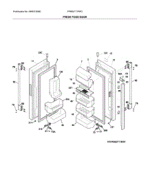 Fresh Food Door parts for Frigidaire Refrigerator FPBS2777RFD from AppliancePartsPros.com