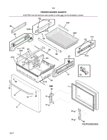 Freezer Door parts for Kenmore Refrigerator 253.7041241C (2537041241C, 253 7041241C) from AppliancePartsPros.com