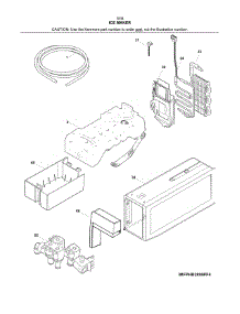 Ice Maker parts for Kenmore Refrigerator 253.7034241F (2537034241F, 253 7034241F) from AppliancePartsPros.com