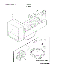 Ice Maker parts for Frigidaire Refrigerator FFSS2625TP0 from AppliancePartsPros.com