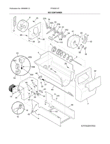 Ice Container parts for Frigidaire Refrigerator FFSS2615TE0 from AppliancePartsPros.com