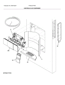 Controls & Ice Dispenser parts for Frigidaire Refrigerator FPBC2277RFB from AppliancePartsPros.com