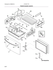 Freezer Drawer, Baskets parts for Frigidaire Refrigerator LFHG2251TF0 from AppliancePartsPros.com