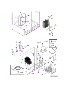 System parts for Frigidaire Refrigerator FFHS2322MWD from AppliancePartsPros.com