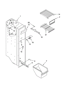 Freezer Liner Parts parts for Kenmore Coffee Maker 6778 from AppliancePartsPros.com