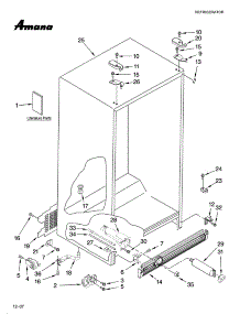 Cabinet Parts parts for Kenmore Coffee Maker 6778 from AppliancePartsPros.com