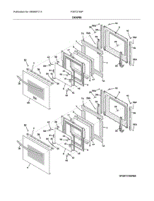 Doors parts for Frigidaire Wall Oven FGET2765PBE from AppliancePartsPros.com