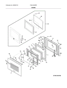 Doors parts for Frigidaire Wall Oven FGMC3065PBF from AppliancePartsPros.com