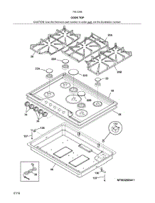 Maintop parts for Kenmore Cooktop 790.32682411 (79032682411, 790 32682411) from AppliancePartsPros.com