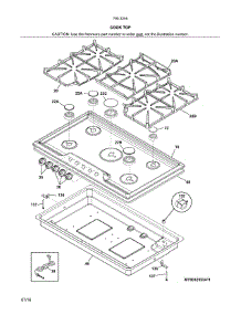 Maintop parts for Kenmore Cooktop 790.32559411 (79032559411, 790 32559411) from AppliancePartsPros.com