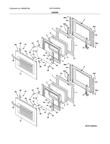 Doors parts for Frigidaire Wall Oven FFET3025PSE from AppliancePartsPros.com