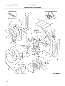 Upper Cabinet / Drum Heater parts for Frigidaire Washer Dryer Combo FFLE3900UW0 from AppliancePartsPros.com
