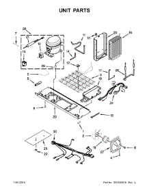 Unit Parts parts for Kenmore Refrigerator 106.51135610 (10651135610, 106 51135610) from AppliancePartsPros.com