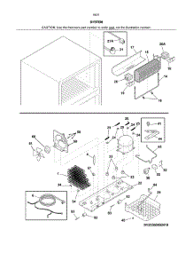 System parts for Kenmore Refrigerator 253.60312413 (25360312413, 253 60312413) from AppliancePartsPros.com