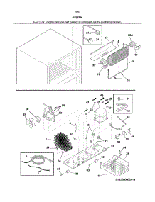 System parts for Kenmore Refrigerator 253.70609415 (25370609415, 253 70609415) from AppliancePartsPros.com