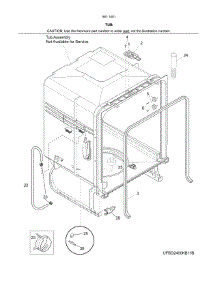 Tube parts for Kenmore Dishwasher 587.14019416B (58714019416B, 587 14019416B) from AppliancePartsPros.com