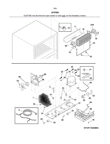 System parts for Kenmore Refrigerator 253.70505610 (25370505610, 253 70505610) from AppliancePartsPros.com
