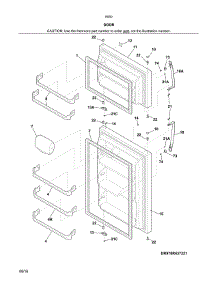 Doors parts for Kenmore Refrigerator 253.60502414 (25360502414, 253 60502414) from AppliancePartsPros.com