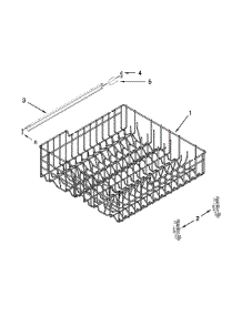 Upper Rack And Track Parts parts for Kenmore Dishwasher 665.14429N510 (66514429N510, 665 14429N510) from AppliancePartsPros.com