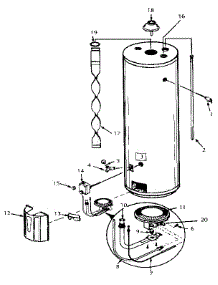 153335250 Kenmore Water Heater Parts & Free Repair Help 