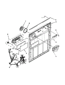 Inner Door Parts parts for Kenmore Dishwasher 665.12413N411 (66512413N411, 665 12413N411) from AppliancePartsPros.com