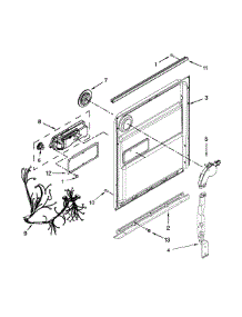 Inner Door Parts parts for Kenmore Dishwasher 665.13409N410 (66513409N410, 665 13409N410) from AppliancePartsPros.com