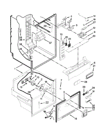 Liner Parts parts for Kenmore Refrigerator 596.73002510 (59673002510, 596 73002510) from AppliancePartsPros.com