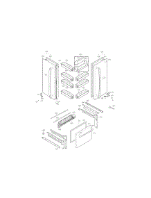 Door Parts parts for Kenmore Refrigerator 795.71604013 (79571604013, 795 71604013) from AppliancePartsPros.com
