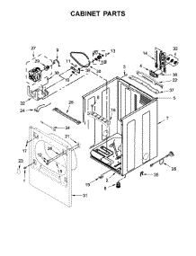 Cabinet Parts parts for Kenmore Dryer 110.C68132410 (110C68132410, 110 C68132410) from AppliancePartsPros.com
