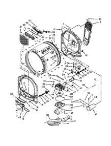 Bulkhead Parts parts for Kenmore Dryer 110.78103310 (11078103310, 110 78103310) from AppliancePartsPros.com