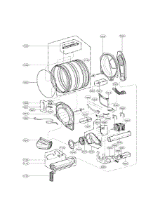 Drum And Motor Assembly Parts parts for Kenmore Dryer 796.81182310 (79681182310, 796 81182310) from AppliancePartsPros.com