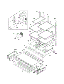 Shelves parts for Kenmore Refrigerator 253.70319214 (25370319214, 253 70319214) from AppliancePartsPros.com
