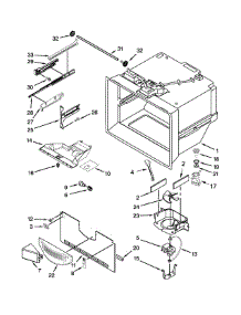 Freezer Liner Parts parts for Kenmore Refrigerator 106.72009015 (10672009015, 106 72009015) from AppliancePartsPros.com