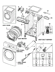 Main Assy parts for Kenmore Dryer 402.99032011 (40299032011, 402 99032011) from AppliancePartsPros.com