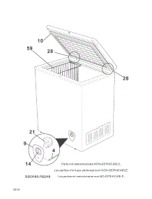25312502410 Kenmore Freestanding Freezer Parts & Free Repair Help