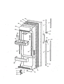 Fresh Food Door parts for Kenmore Refrigerator 363.9552782 (3639552782, 363 9552782) from AppliancePartsPros.com