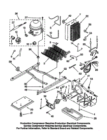Unit parts for Kenmore Refrigerator 106.52244102 (10652244102, 106 52244102) from AppliancePartsPros.com