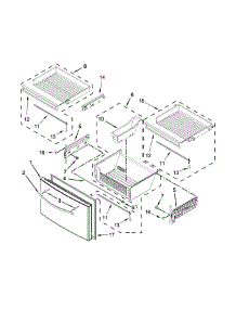 Freezer Door Parts parts for Kenmore Refrigerator 596.72389413 (59672389413, 596 72389413) from AppliancePartsPros.com