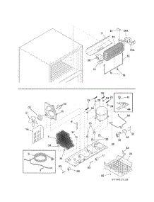 System parts for Kenmore Refrigerator 253.60412413 (25360412413, 253 60412413) from AppliancePartsPros.com