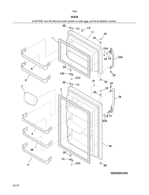 Doors parts for Kenmore Refrigerator 253.70502411 (25370502411, 253 70502411) from AppliancePartsPros.com