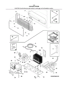Cooling System parts for Kenmore Refrigerator 253.70349412 (25370349412, 253 70349412) from AppliancePartsPros.com